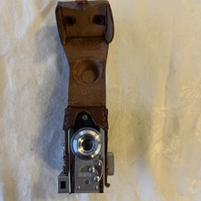 STEKY MODEL III SUBMINIATURE CAMERA 16mm STEKINAR 3.5 W/LEATHER CASE