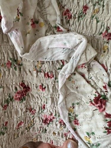 Free People Off shoulder top XL UK 18 - 22 cotton eyelet roses smocked frills - Picture 14 of 17