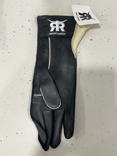 Rowdy Rowels Deerskin Leather Bull Riding Gloves Long Cuff Outseam 6 Sizes BNWT - Bild 24 von 27