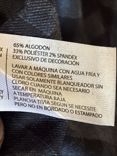 Neu mit Etikett U.S. Polo Assn blau & schwarz kariertes langärmeliges Herren Flanellhemd 3XL - Bild 15 von 15