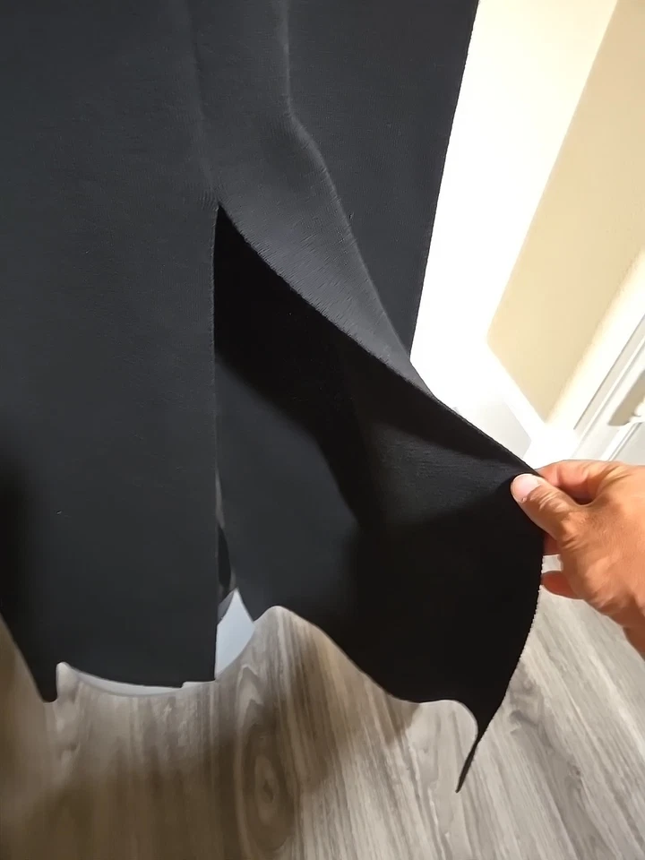 Ventage & Rare Jean Paul Gaultier Women's Black Dress Size Small 100% Wool - Image 3 of 4