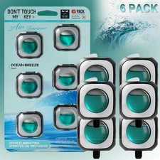 Ocean Fragrance Natural Fresh Scent Car Air Freshener Diffuser Odor Eliminator;