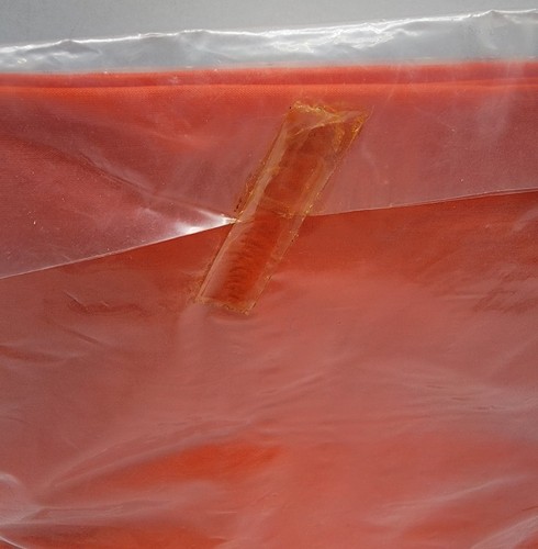 VINTAGE K&S ENGINEERING AERO SILK HEAVY DUTY 1 SQUARE YARD ORANGE 100% SILK NOS - Picture 5 of 6