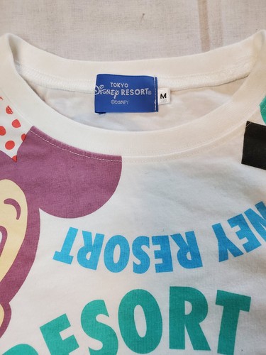 Tokyo Disney Resort Mickey Minnie Mouse Retro Estampado Completo Camiseta Mujer MED - Imagen 2 de 7