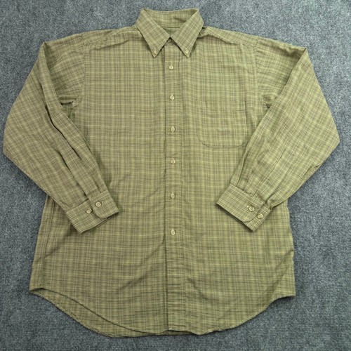 Vintage Viyella Hemd Herren Medium Hahnentritt Baumwolle Wollmischung Knopfleiste Hergestellt in den USA - Bild 1 von 10