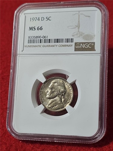 1974-D JEFFERSON NICKEL NGC MS 66 #MF-T3283