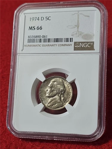 1974-D  JEFFERSON NICKEL  NGC MS 66                                #MF-T3283