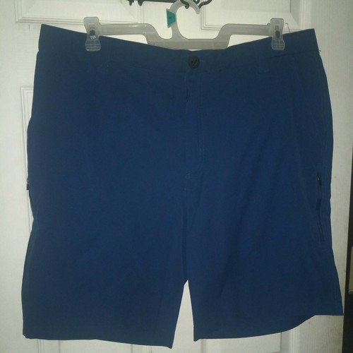 Orvis Tech Shorts Mens 38 Blue Pockets Outdoor Hiking Fishing Stretch - Picture 2 of 4