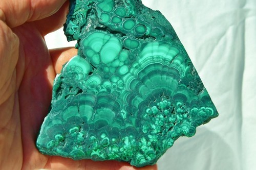 Beautiful Polished Malachite Slice Congo Natural Crystals 129mm 5.1" 4217d xx - Picture 6 of 12