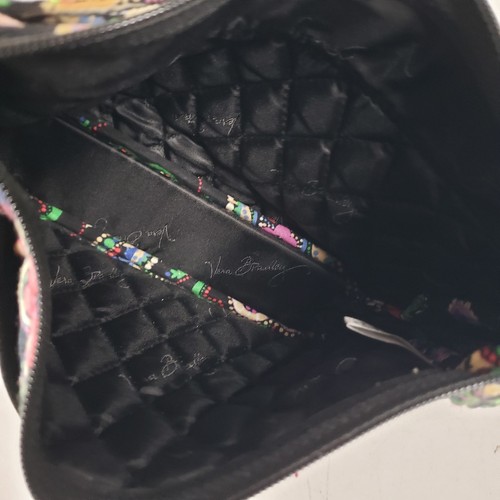 Retired Vera Bradley Black Multicolor "Kiev Paisley" Mini Crossbody Purse Bag - Picture 4 of 6