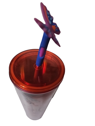 Starbucks 2024 Summer Butterfly Silicone Straw Topper Venti Cold Cup  - Bild 6 von 9