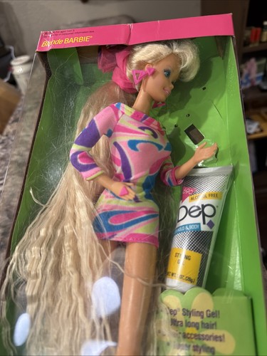 1991 Vintage Mattel Totally Hair Barbie Longest Hair Ever Blonde 1112 READ👇OPEN - Picture 3 of 17