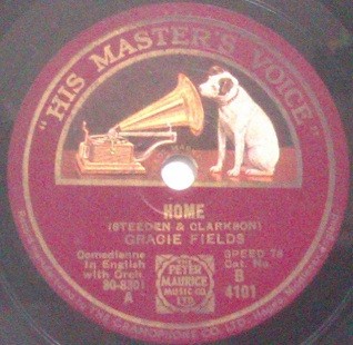 Gracie Fields - Home / He Forgot To Come Back (Shellac, 10'')