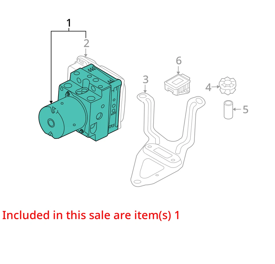 Conjunto de piezas de freno antibloqueo con estacionamiento automático para BMW X6 3086347 15-19 Foto 3 de 4