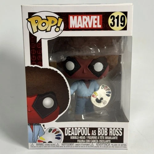 Funko Pop! Vinyl Marvel Deadpool as Bob Ross #319 Mint Box New Sealed