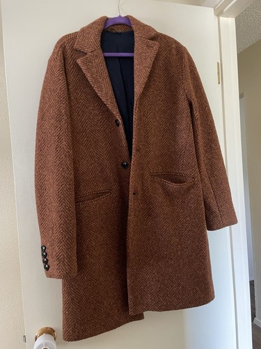 Bonobos Italian Wool Topcoat size 38, color: Brown - Picture 7 of 8