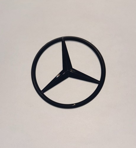 New for Mercedes Benz glossy Black Star Trunk Emblem Badge 90mm