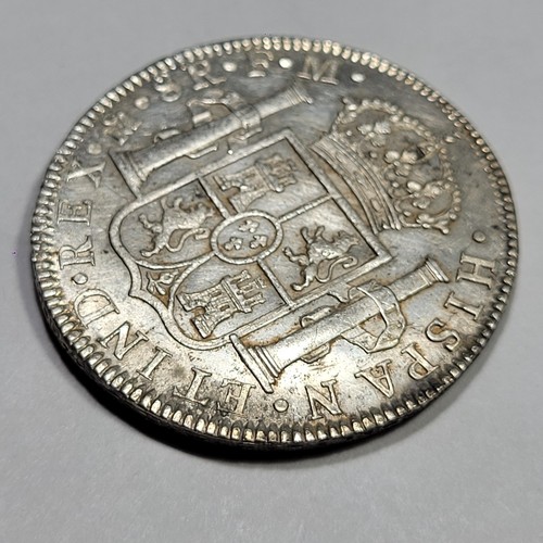1788 Mexico Silver 8 Reales CAROLUS III Nice AU/UNC Detail Lusterous Wiped *K132 - Picture 4 of 4