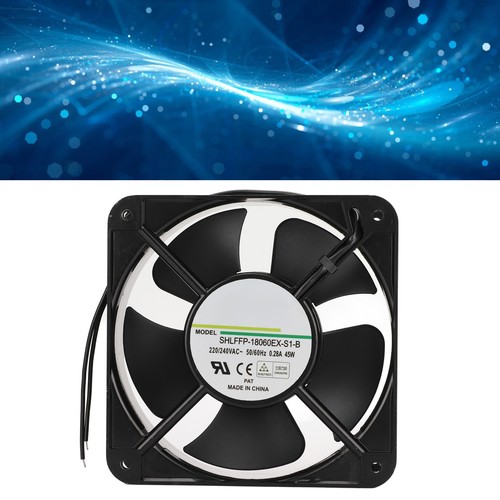Cooling Fan 180mm Dual Ball Bearing Heat Resistant Cabinet Fan For Welding M NEW - Afbeelding 9 van 12