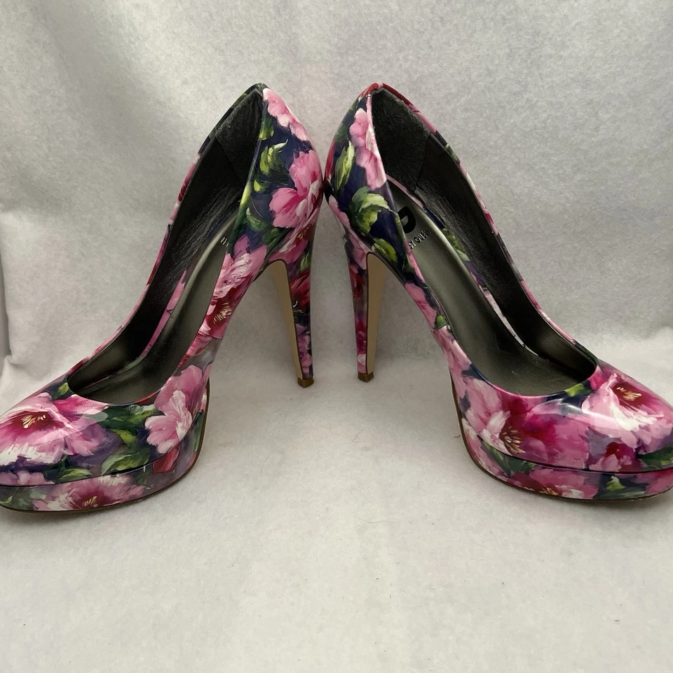 Zapatos de tacón de aguja G by Guess rosa con plataforma floral talla 9M zapatos de fiesta de primavera Foto 2 de 4