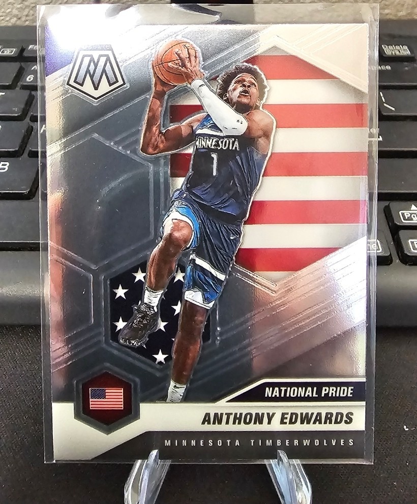 2020 Panini Mosaic National Pride Anthony Edwards Rookie RC #252 Timberwolves