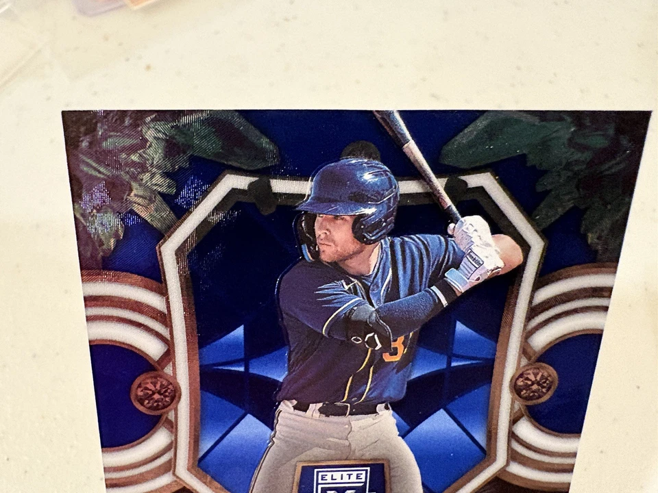 2023 Panini Elite Extra Edition Baseball Hidden Gems Blue Parallel Matthew Wood  - Image 3 of 4