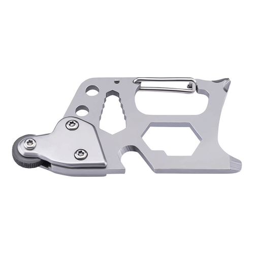 Herbertz Survival Multitool, AISI 440 Stahl, rostfrei, Taschenclip, Feuerst ...