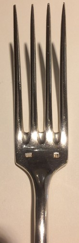 Sechs Gabeln ohne Marke aus Weißmetall - Picture 2 of 4