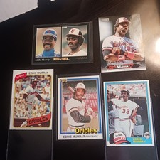 EDDIE MURRAY - 1980 81 TOPPS DONRUSS - 1993 PINNACLE NOW THEN - ORIOLES