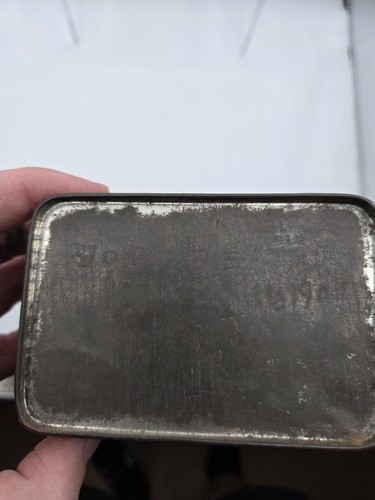 1909 RUSSIAN IMPERIAL ANTIQUE 4" GOLD FLORAL TIN TEA BOX WOLF WISSOTZKY RUSSIA - Picture 13 of 13