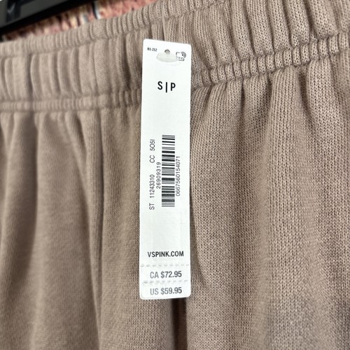 VS PINK Damen-Jogginghose Ivy Fleece gerades Bein Small neu mit Etikett - Bild 3 von 3