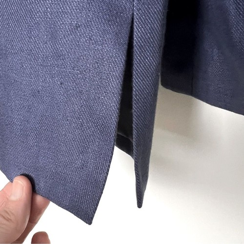 NEW Talbots Slate Blue 100% Irish Linen 5 Button Blazer Size 10 - Picture 4 of 9