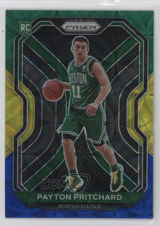 2020-21 Panini Prizm Choice Blue Yellow & Green Payton Pritchard #257 Rookie RC
