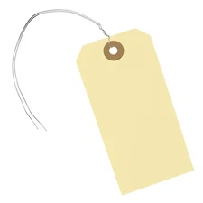 180 Blank Hang Tags 4.75x2.38in with Metal Wire Reinforced Hole for Jewelry