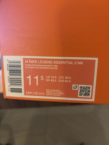 Nike Men's Legend Essential 3 Next Nature Platinum University Red DM1120-010 - Picture 9 of 9