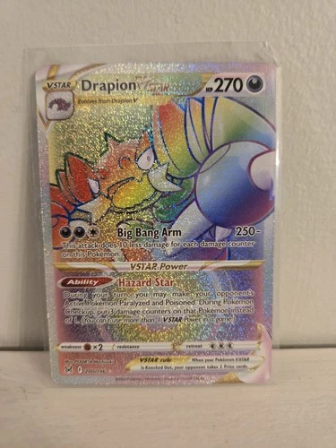 Pokemon TCG Lost Origin 200/196 - Drapion VSTAR - Rainbow Secret Rare NM