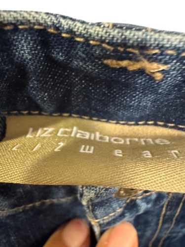 Vintage Lizwear Damen bestickt Denim Jeans verziertes Blumenmuster Größe 8 - Bild 6 von 8