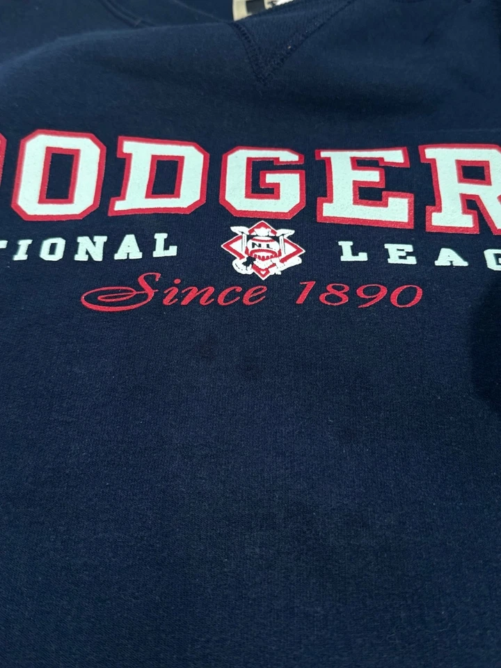 Sudadera deportiva vintage LA Dodgers Russell para hombre azul marino talla XL Foto 3 de 4