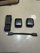 WHOOP 5.0 Black Strap, 2 Battery Charger Packs, and Charging Cables