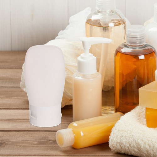 Juego de 4 piezas de champú y gel de ducha botellas vacías de viaje artículos de tocador maquillaje pequeño - Imagen 9 de 11