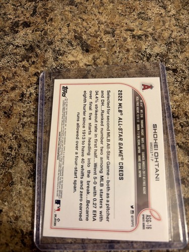 Serie Actualización Topps 2022 - Juego de Estrellas 2022 MLB Shohei Ohtani #ASG-16 - Imagen 2 de 2