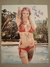 ANNA BELL PEAKS SIGNED 8x10 PHOTO  ADULT STAR ACTRESS JSA WITNESS