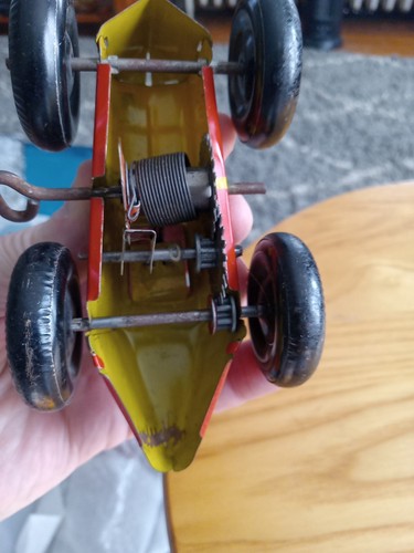1940s Marx Toy Race Car Works Good - Picture 5 of 6