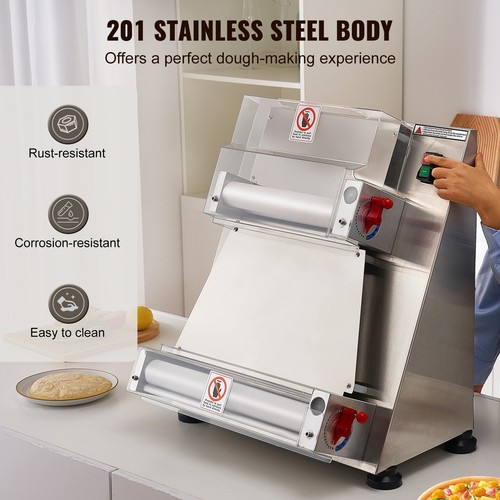 12-16" Pizza Dough Roller Sheeter Automatic Commercial Pizza Dough Roller Press - Picture 5 of 12