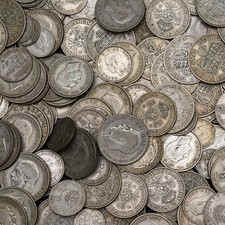 500 Grams of Circulated Pre 1947 British .500 Silver Bullion Investment Coins 16.17 per troy oz