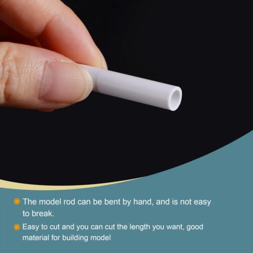 PVC Pipe Round Rigid Plastic Tube 5mm ID 7mm OD 500mm White - Picture 4 of 5