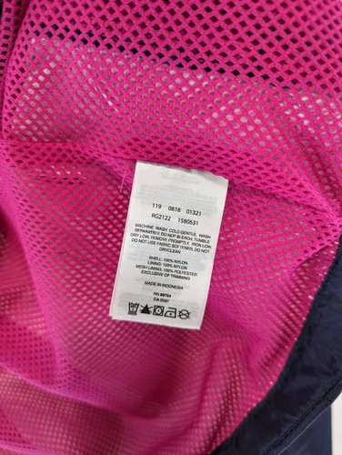 Columbia Rain Jacket Girls XL 18 20 Blue Pink Waterproof Coat Omni Tech Youth - Picture 10 of 14