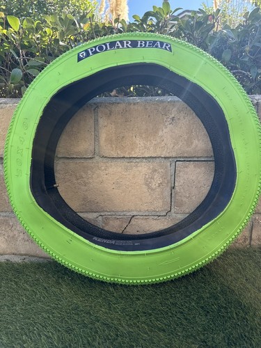 20x4.0 polar bear snake skin green Fat Tire 60 TPI foldable - Picture 4 of 6