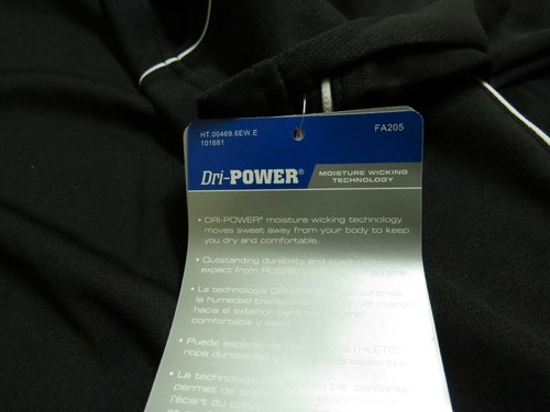 New Sz S Black Nhl Russell Athletic Mens Polyester #76L Golf Polo Shirt - Picture 263 of 315