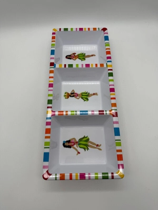 Target Aloha Summer Melamine 3-Section Condiment Tray 15" - Image 3 of 4